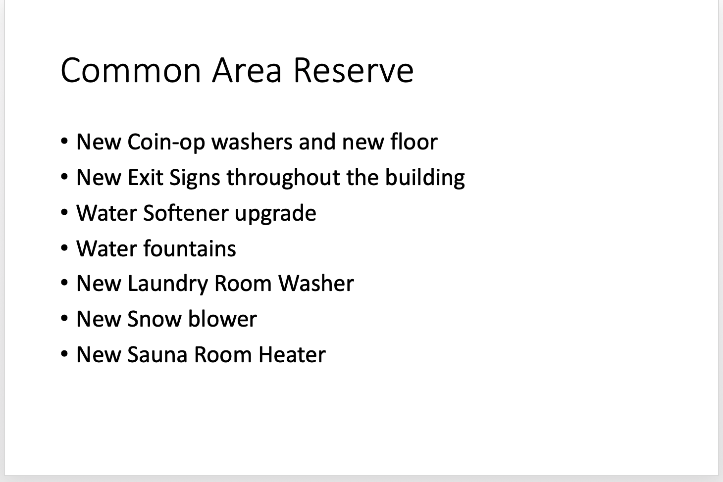 Common Area Reserve 10