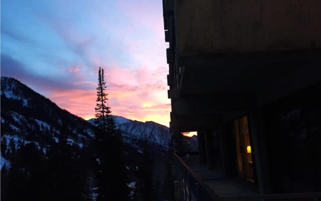 Sunset at Lodge at Snowbird